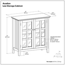 Load image into Gallery viewer, Acadian - Low Storage Cabinet - Brunette Brown