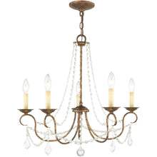 Load image into Gallery viewer, 23" Five Light Dimmable Chandelier With Shades - Bronze