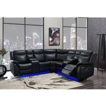 Load image into Gallery viewer, Jupiter - Leather Sectional - Black
