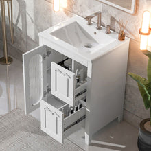 Load image into Gallery viewer, Modern Bathroom Vanity With Sink, Cabinet With 2 Drawers And Door, Adjustable Shelf