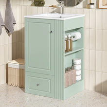 Load image into Gallery viewer, Modern Freestanding Bathroom Vanity With Sink, Soft-Close Drawer, Towel Bar