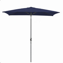 Load image into Gallery viewer, Rectangular Patio Umbrella With Crank Tilt, Polyester UV-Resistant Canopy