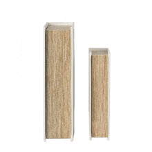 Load image into Gallery viewer, Book Boxes (Set of 2) - White / Gold