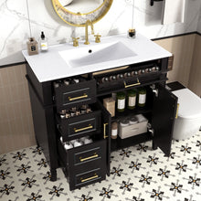 Load image into Gallery viewer, Bathroom Vanity With Sink, 4 Drawers, 2 Doors