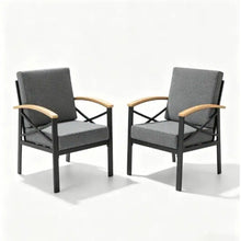 Load image into Gallery viewer, Outdoor Patio Armchair, All Weather (Set of 2)