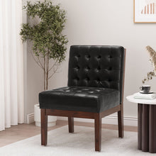 Load image into Gallery viewer, Contemporary Accent Chair With Tufted Waffle Stitch - Black