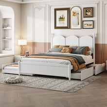 Load image into Gallery viewer, Platform Bed With With 2 Big Drawers And Trundle
