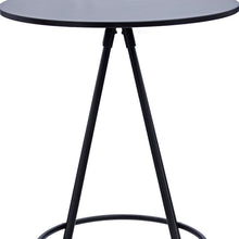 Load image into Gallery viewer, 31" Rounded Wood And Iron Bar Table - Black