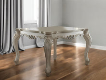 Load image into Gallery viewer, 55" Solid Wood And Solid Manufactured Wood Dining Table - Antiqued White