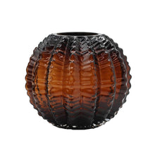 Load image into Gallery viewer, Textured Round Table Vase (574421) - Burnt Umber