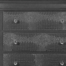 Load image into Gallery viewer, Solid Wood Five Drawer Chest - Metallic Gray