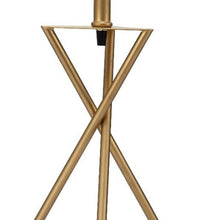 Load image into Gallery viewer, Contemporary Geo Table Lamp With White Shade - Gold