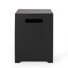 Load image into Gallery viewer, Modern Tank Holder Side Table With Powder Coated Frame