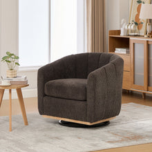 Load image into Gallery viewer, 360° Swivel Upholstered Barrel Chair