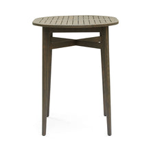 Load image into Gallery viewer, Outdoor Acacia Wood Bar Table With Slat Top