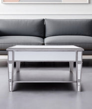 Load image into Gallery viewer, Mirrored Square Coffee Table With Shelf - Silver