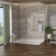 Load image into Gallery viewer, Dual Shower Head 16" Ceiling Mount Square Shower System With Rough In Valve