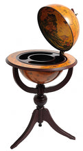 Load image into Gallery viewer, 26" X 26" X 45" Globe Bar 3 Legs - Mahogany