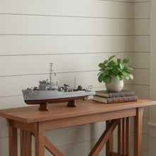 Load image into Gallery viewer, Hand Painted Model Boat (624311) - Gray / Dark Brown