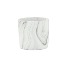 Load image into Gallery viewer, Marble Round Pot Planter - Gray / White