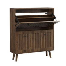 Load image into Gallery viewer, Shoe Cabinet, Storage Unit For Hallways - Walnut