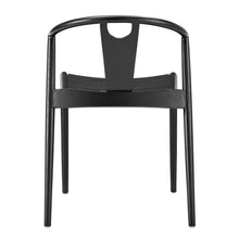 Load image into Gallery viewer, Solid Wood Open Back Dining Side Chair - Black