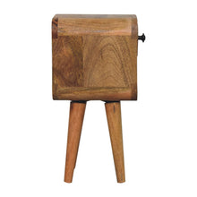 Load image into Gallery viewer, 16" Modern Solid Wood Square One Drawer Nightstand - Oak