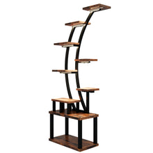 Load image into Gallery viewer, 9 Tiered Indoor Plant Stand With 5 Adjustable Grow Lights
