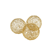 Load image into Gallery viewer, Decorative Orbs (Set of 3) - Gold