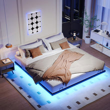 Load image into Gallery viewer, Floating Bed Frames With LED Lights