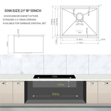 Load image into Gallery viewer, Laundry Workstation Undermount Utility Sink, Deep Single Bowl