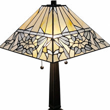 Load image into Gallery viewer, 22" Metal Two Light Candlestick Vintage Look Table Lamp With White Shade - Dark Brown