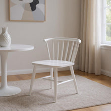 Load image into Gallery viewer, Aluminum Slat Back Dining Side Chair - White