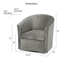 Load image into Gallery viewer, Eden - Swivel Chair With Upholstery And Hardwood Frame