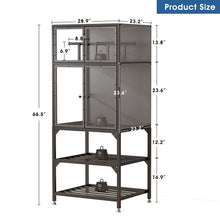 Load image into Gallery viewer, 3D Printer Cabinet With Double Layer Filament Storage, Noise Reducing Design - Black