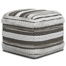 Load image into Gallery viewer, Sommer - Handcrafted Square Pouf
