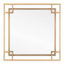 Load image into Gallery viewer, 22" Metal Square Accent Mirror - Gold
