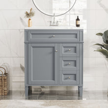 Load image into Gallery viewer, Bathroom Vanity With Top Sink, 2 Drawers & Tip Out Drawer