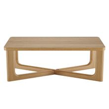 Load image into Gallery viewer, 50" Solid Wood Cross Legs Coffee Table - Natural