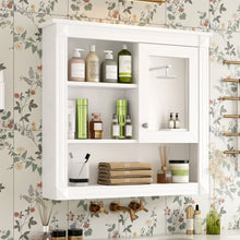 Load image into Gallery viewer, Wall-Mounted Bathroom Cabinet With Mirror And Adjustable Shelves