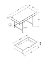 Load image into Gallery viewer, Computer Desk For Home Office, Laptop, Storage Drawers, Contemporary & Modern