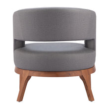Load image into Gallery viewer, Faux Leather Arm Chair - Slate Gray And Brown