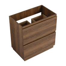 Load image into Gallery viewer, Modern Freestanding Bathroom Vanity Cabinet With Double Drawer