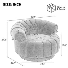Load image into Gallery viewer, Round Swivel Accent Chair With Rotation
