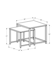 Load image into Gallery viewer, Nesting Table, Space-Saving Design Transitional (Set of 2)