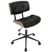Load image into Gallery viewer, Lombardi - Mid Century Modern Adjustable Office Chair With Swivel