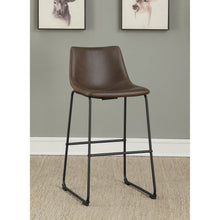 Load image into Gallery viewer, Armless Bar Stool (Set of 2) - Brown
