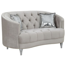 Load image into Gallery viewer, Colby - Loveseat With Tufted Design - Gray