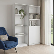 Load image into Gallery viewer, Seven Tier Modular Bookcase With Two Doors (Set of 2) - White