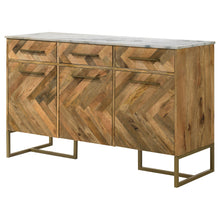 Load image into Gallery viewer, Paloma - 3 Door Herringbone Accent Cabinet - Natural